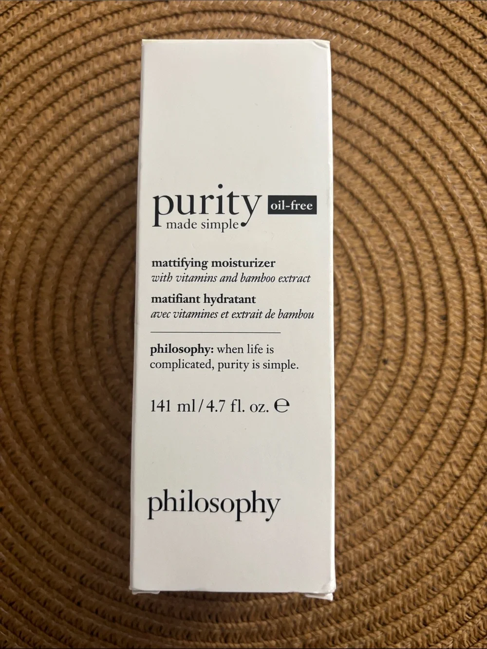 Philosophy Purity Made Simple Oil-Free Mattifying Hydrating Moisturizer 4.7 oz